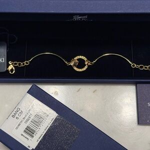 Swarovski Gold-Tone Circular Bracelet